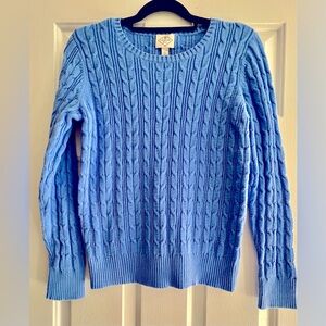 St. John’s Bay long sleeve crew neck cable knit sweater in size Large